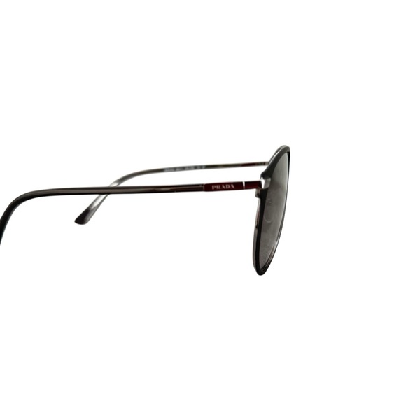 NWOT Prada Polarized Black Aviator Sunglasses - Picture 4 of 5